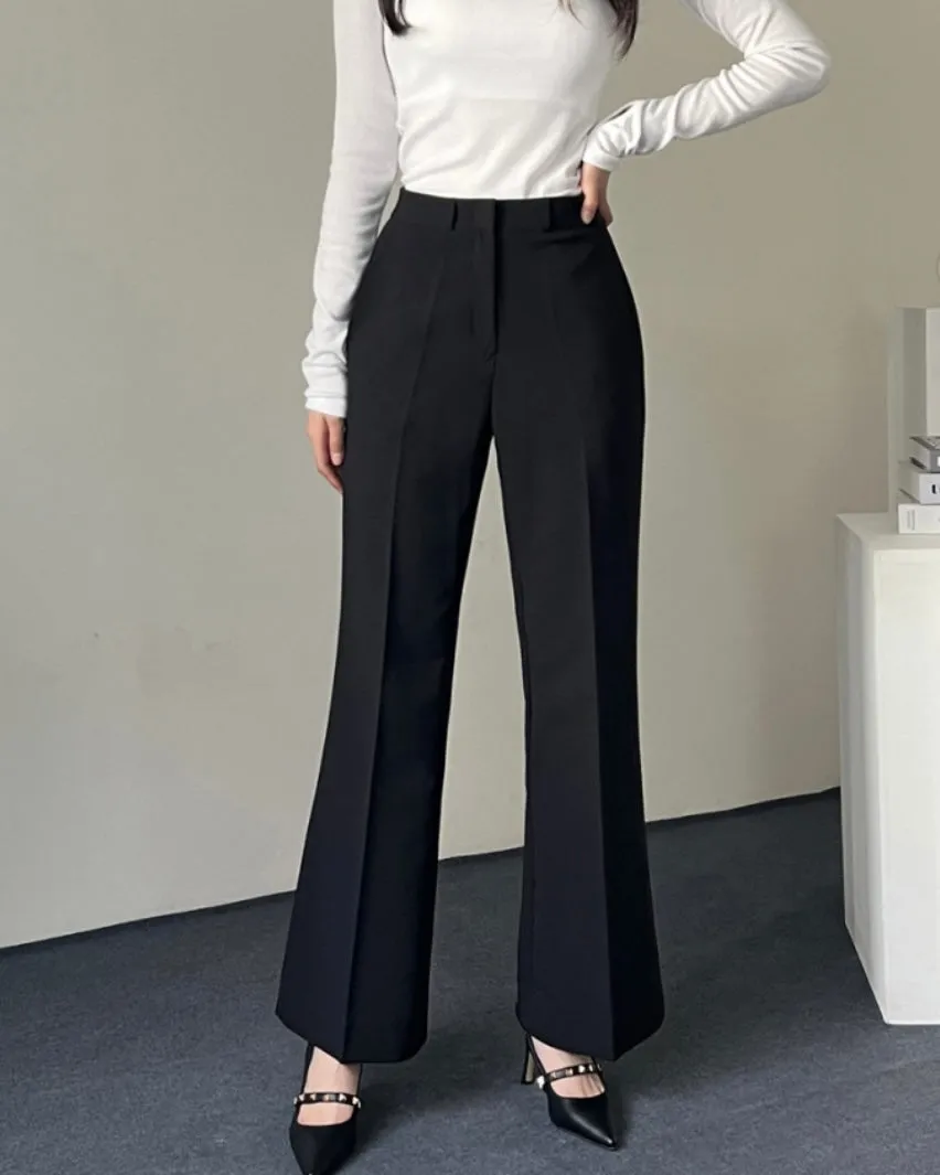 [ Pre- Order ] Stretchy Flared Pants