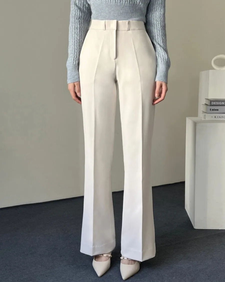 [ Pre- Order ] Stretchy Flared Pants