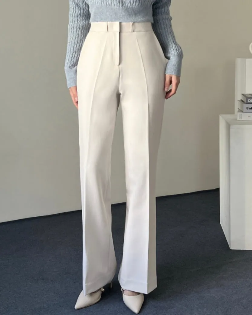 [ Pre- Order ] Stretchy Flared Pants