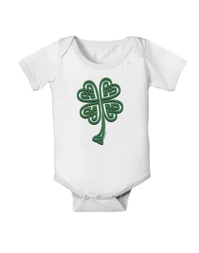 3D Style Celtic Knot 4 Leaf Clover Baby Romper Bodysuit