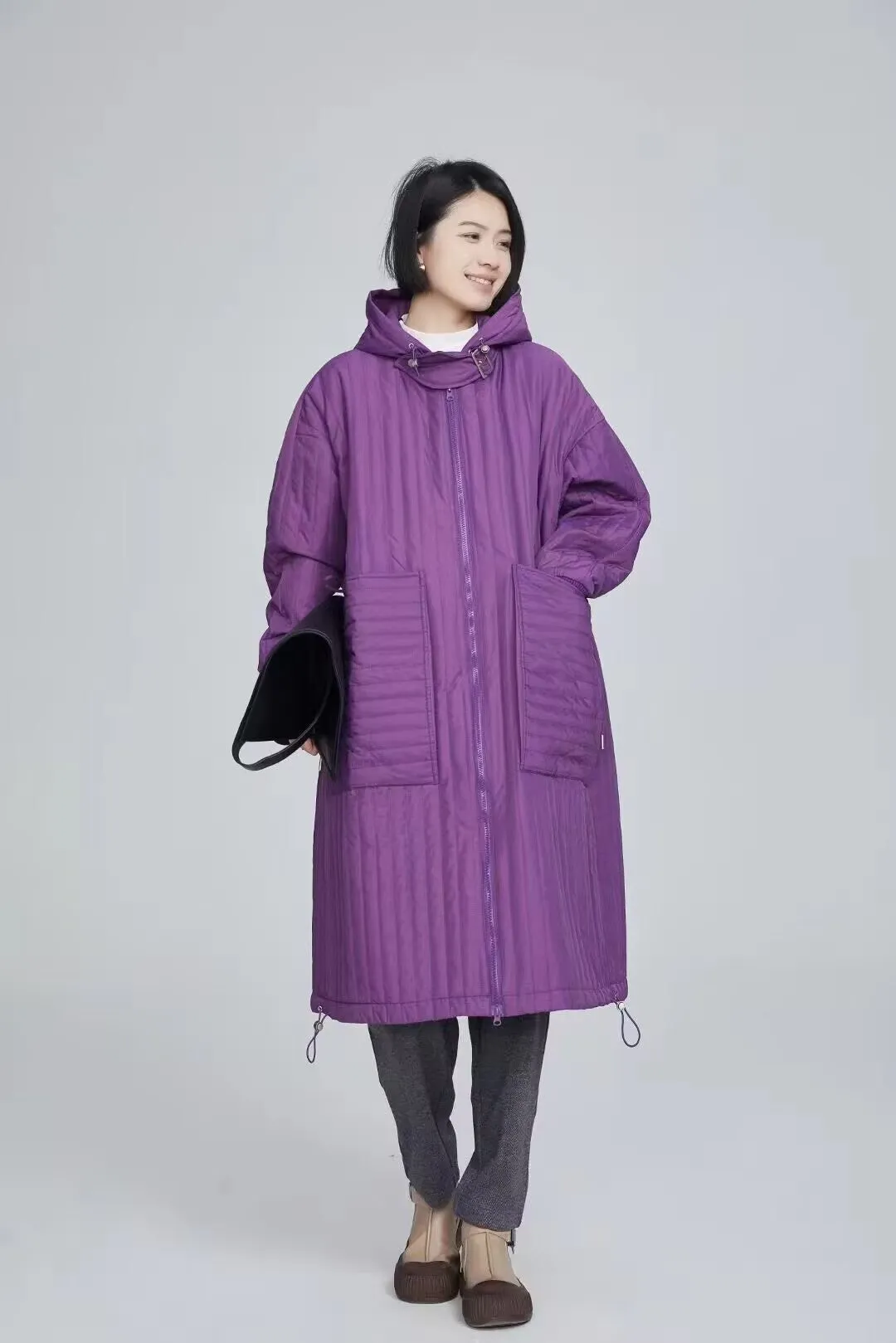 A-Line Women Winter Puffer Coat,Warm Thick 90% Duck Down Coat /1003