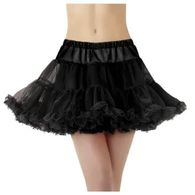 Adult Full Black Petticoat XL