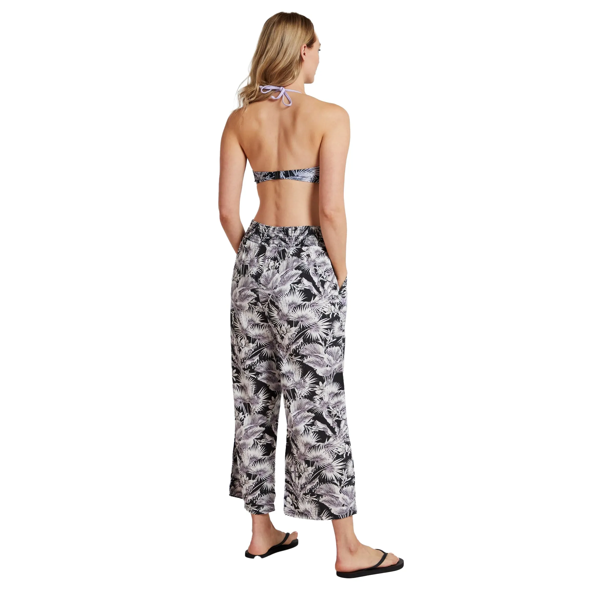 Animal Womens/Ladies Tassia Leaf Print Recycled Cropped Trousers