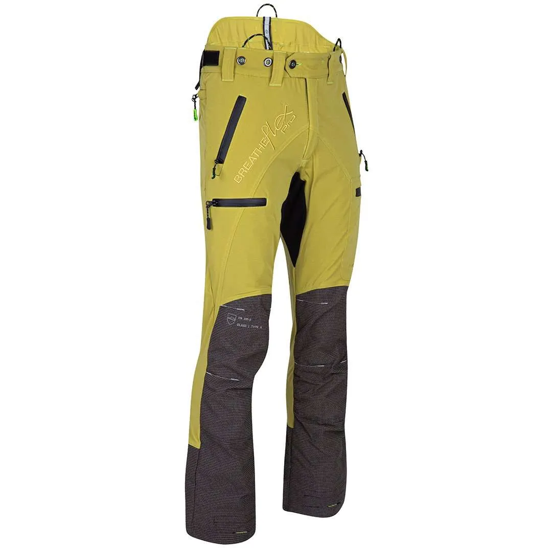 AT4060 Breatheflex Pro Chainsaw Trousers Design A Class 1 - Citrine