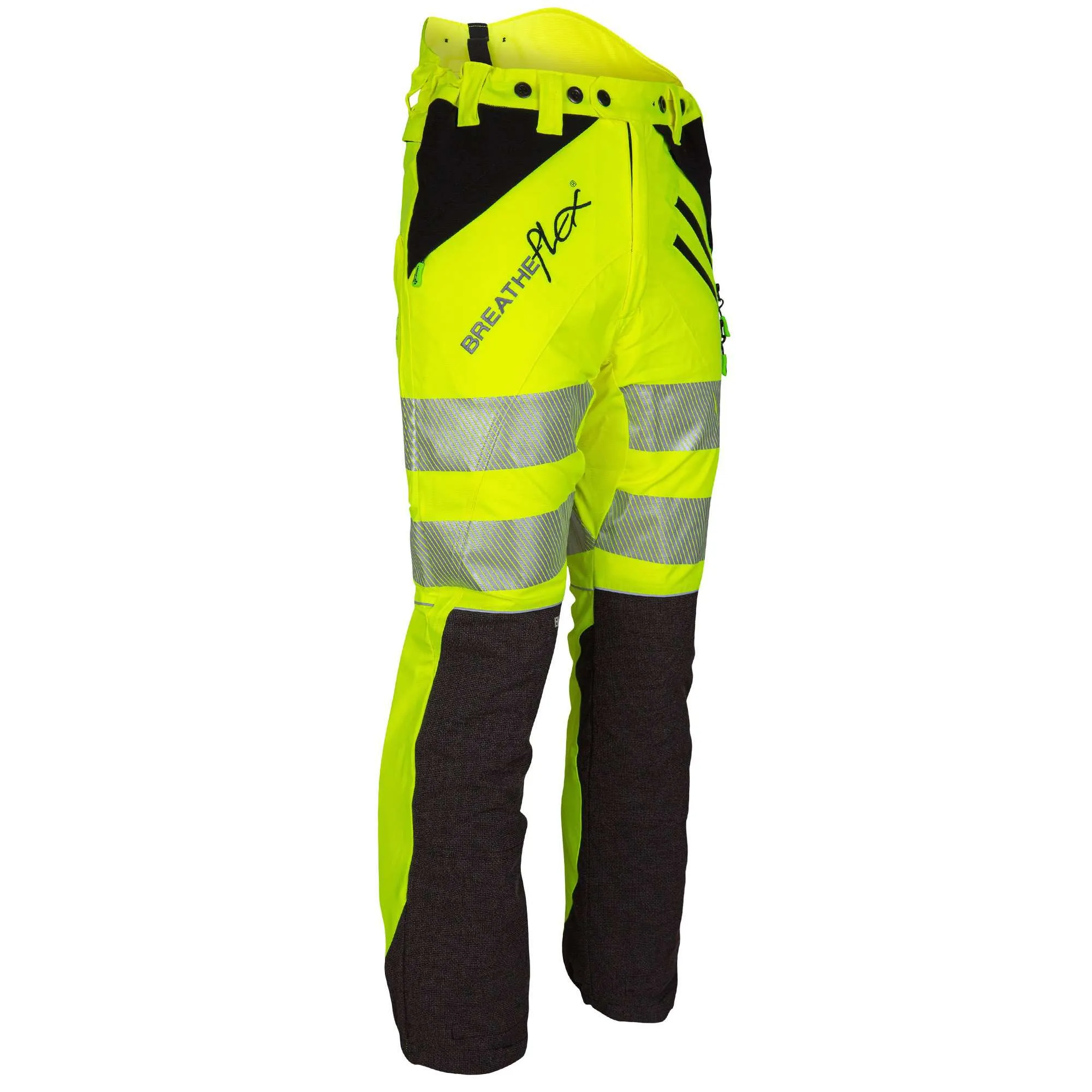 ATHV4050 Breatheflex Chainsaw Trousers Design C Class 1 - Hi-Vis Yellow/Kevlar