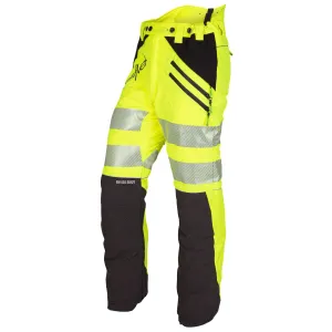 ATHV4050 Breatheflex Chainsaw Trousers Design C Class 1 - Hi-Vis Yellow/Kevlar