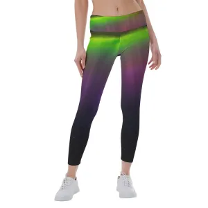 Aurora Borealis All-Over Print Women's Yoga Leggings