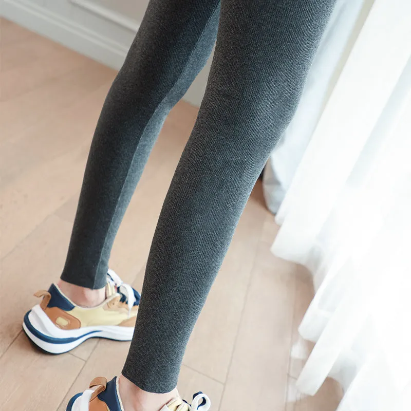 Autumn Winter Women's Leggings Elastic High Waisted Tight-Fitting Pants