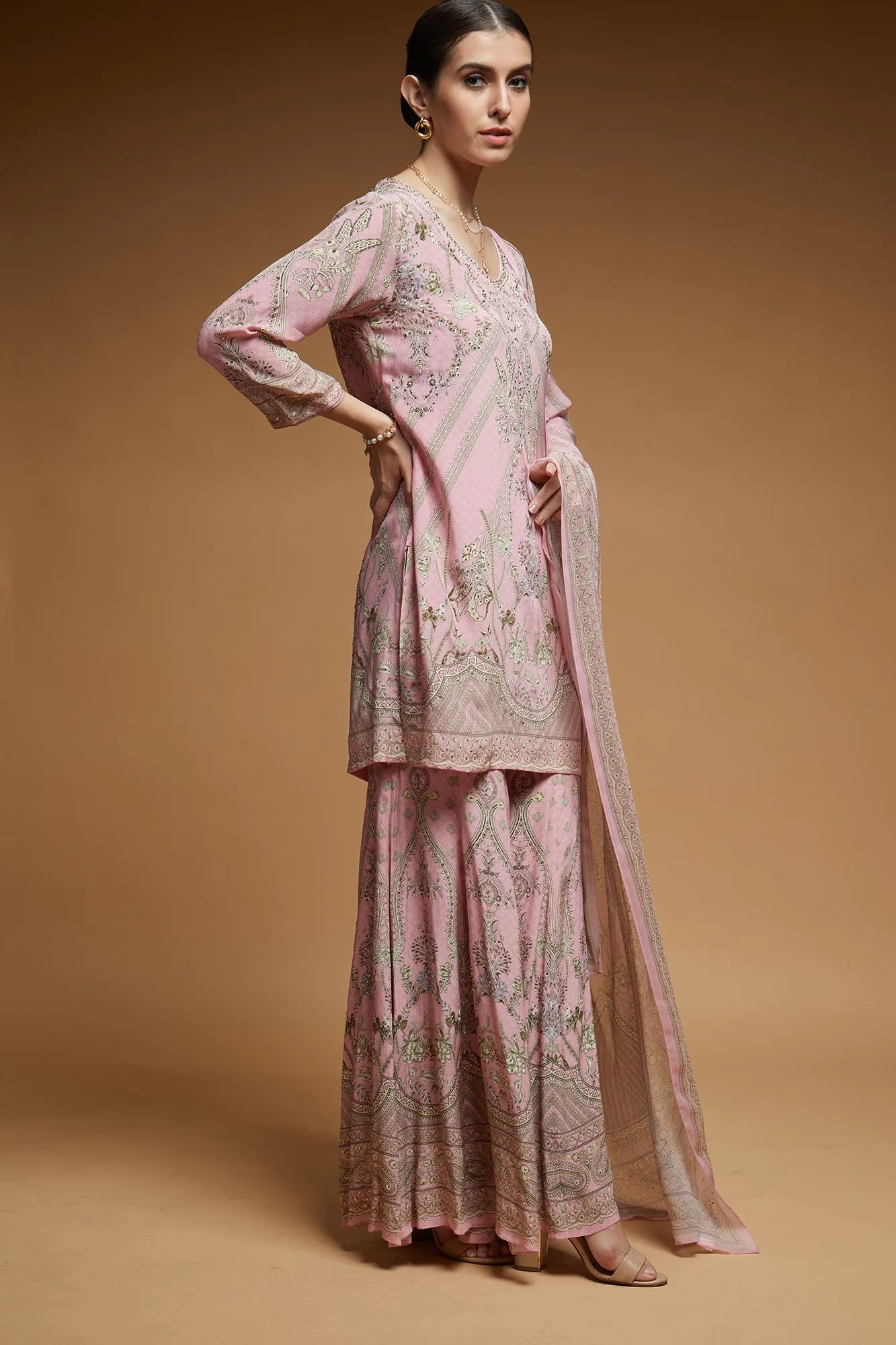 Baby Pink Sharara