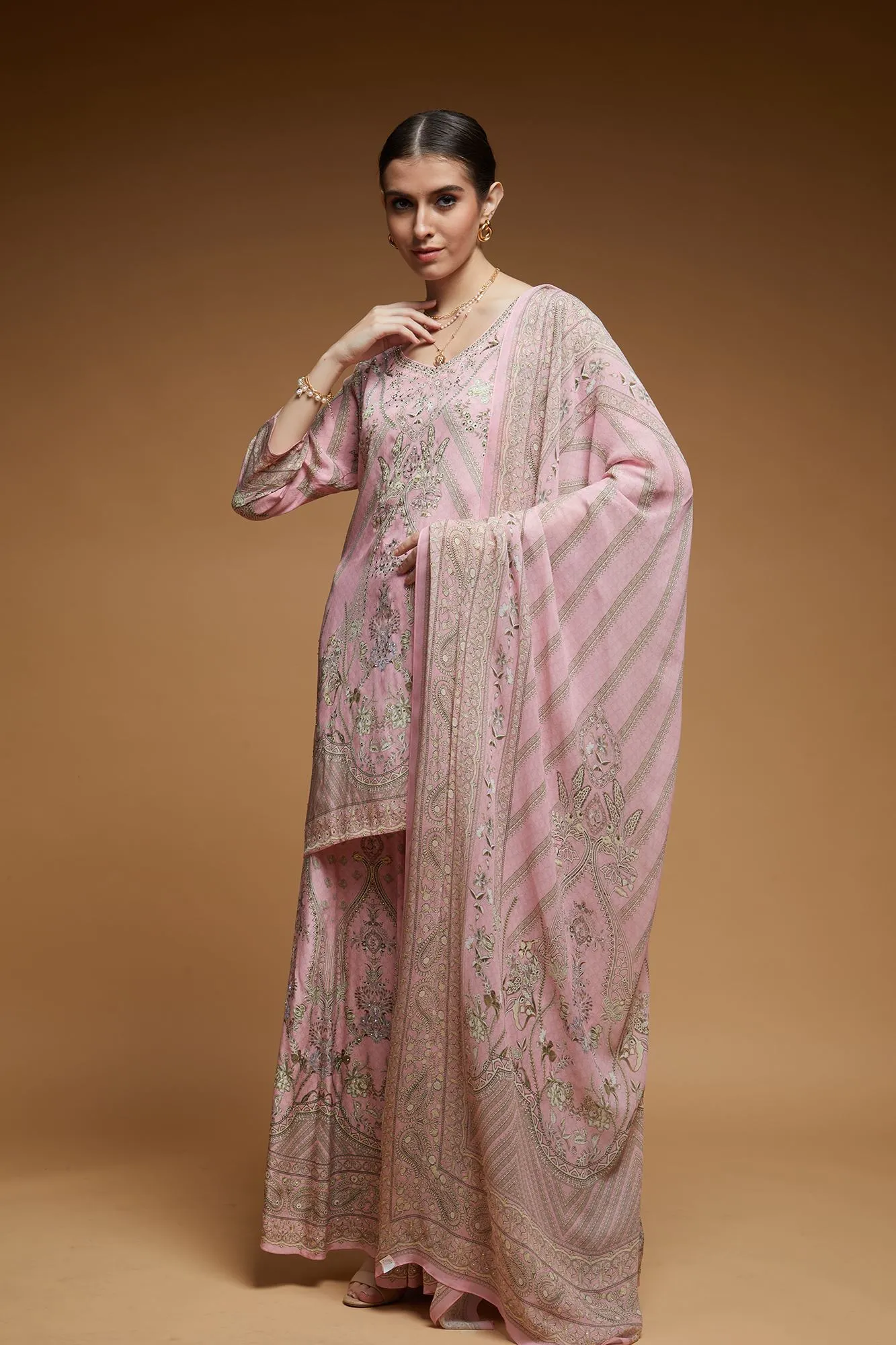 Baby Pink Sharara