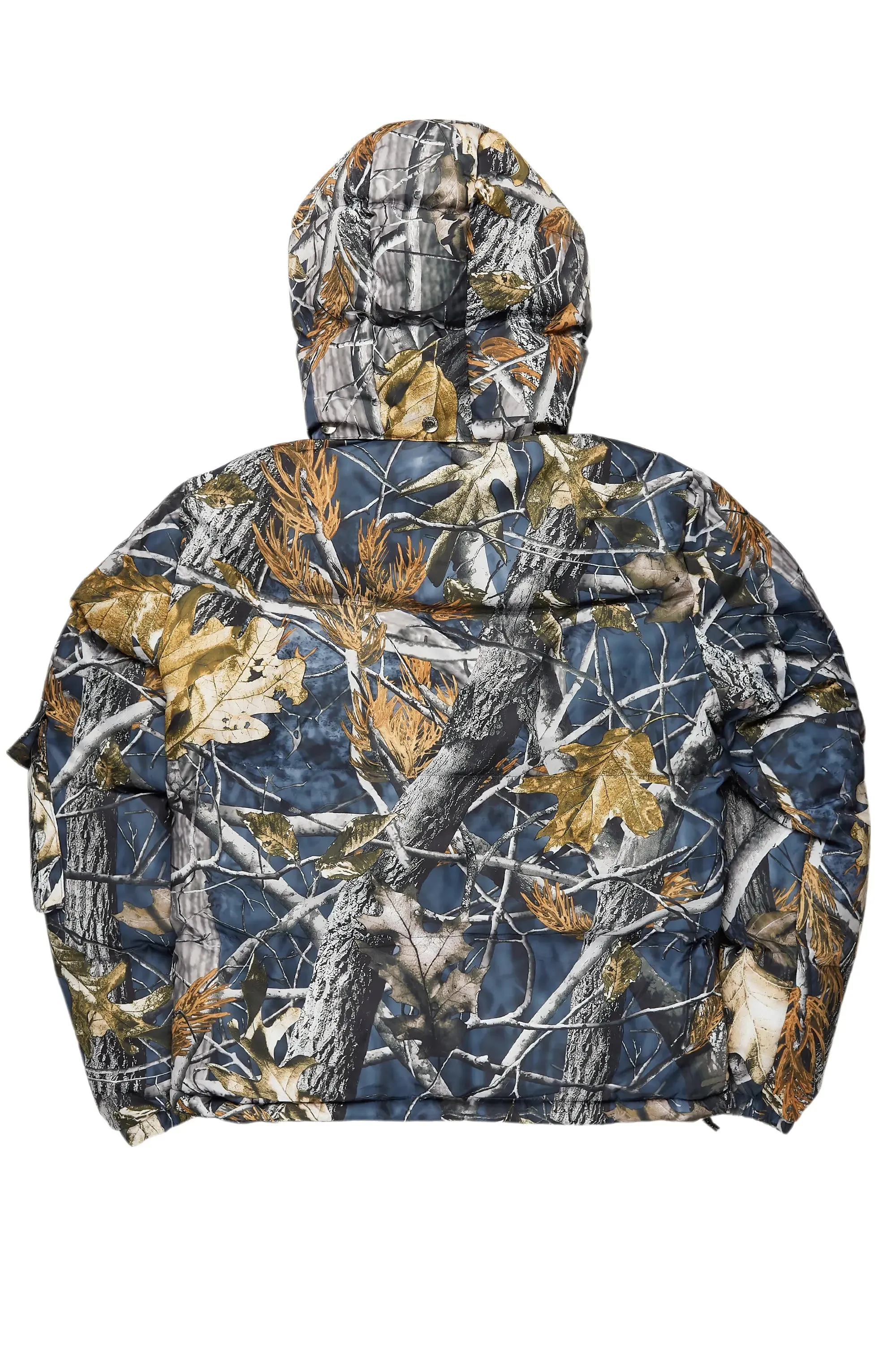 Bandik Black Tree Camo Puffer Jacket