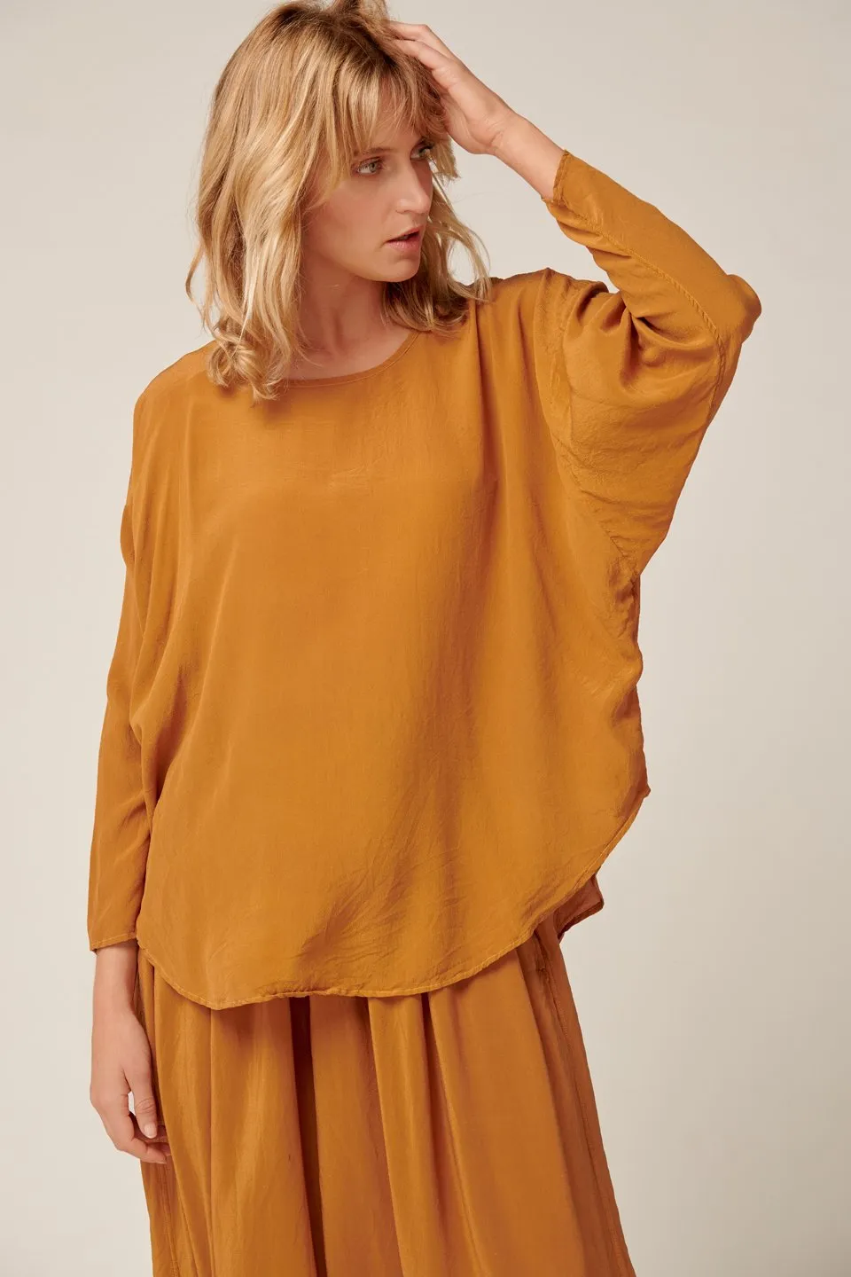 Batwing Tunic in Turmeric