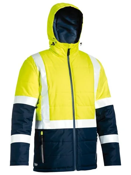 Bisley Taped Two Tone Hi Vis Puffer Jacket (BJ6929HT)