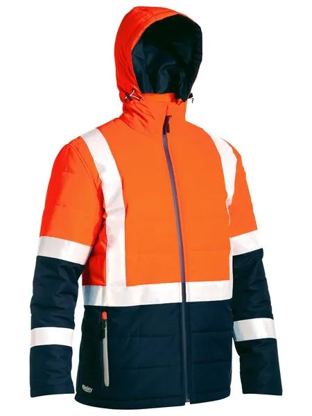 Bisley Taped Two Tone Hi Vis Puffer Jacket (BJ6929HT)