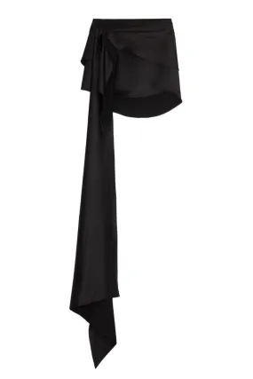 BLACK ASYMMETRICAL MAGDALENA SKIRT