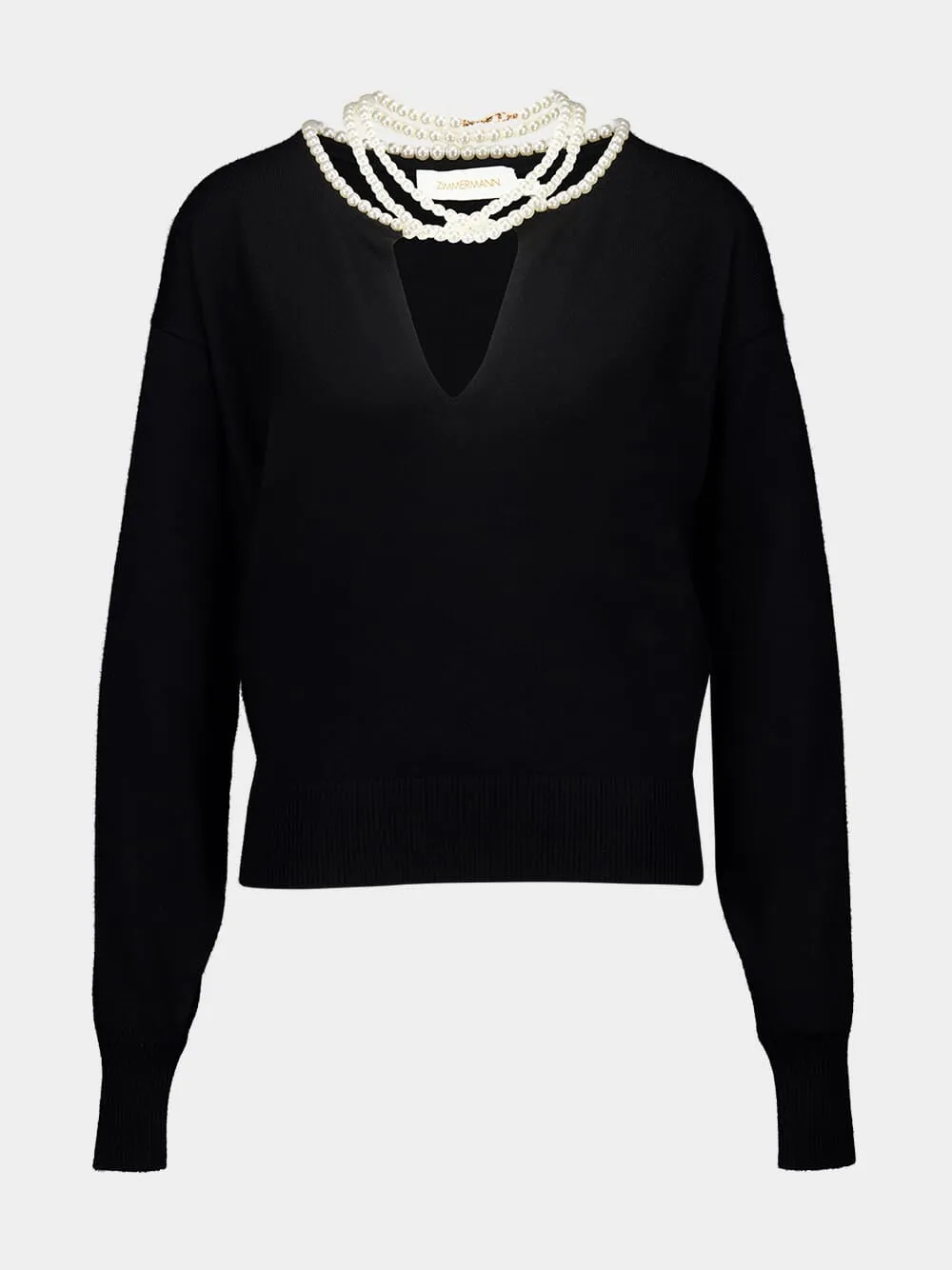 Black Crush Necklace Sweater