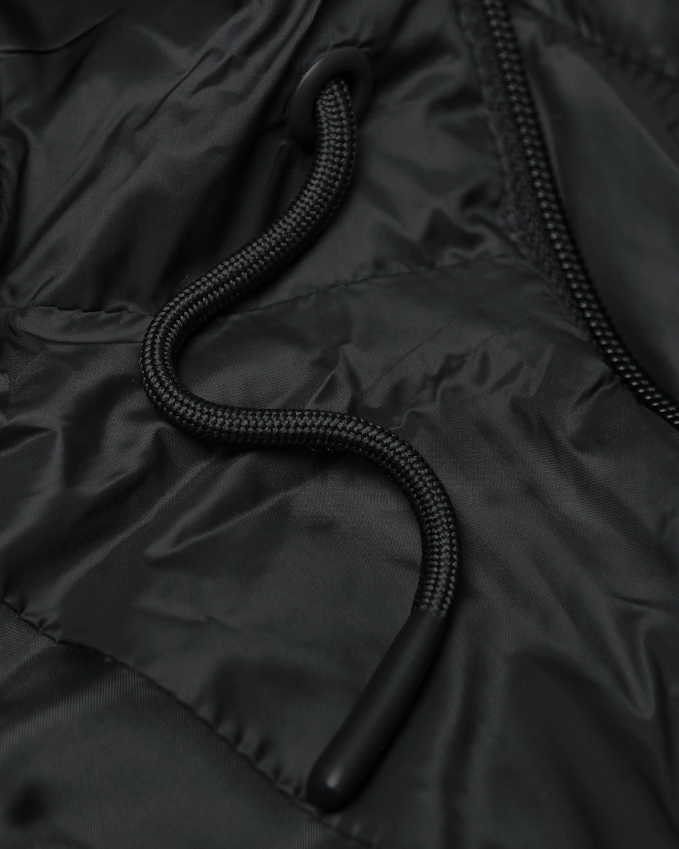 Black Hooded Puffer Jacket