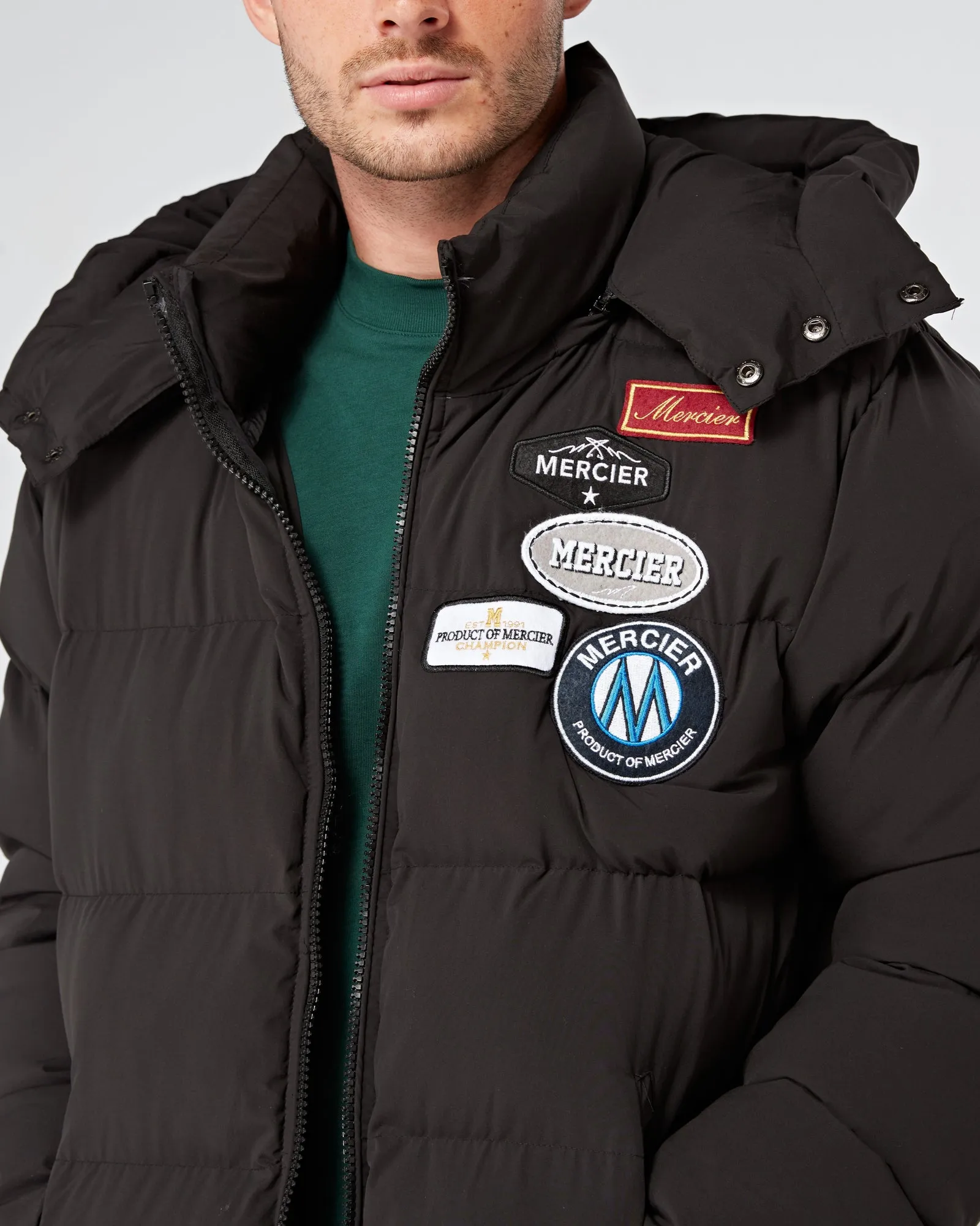 Black OG Badge Puffer Jacket