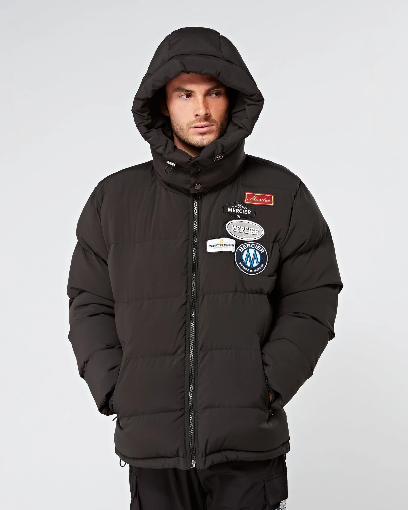 Black OG Badge Puffer Jacket