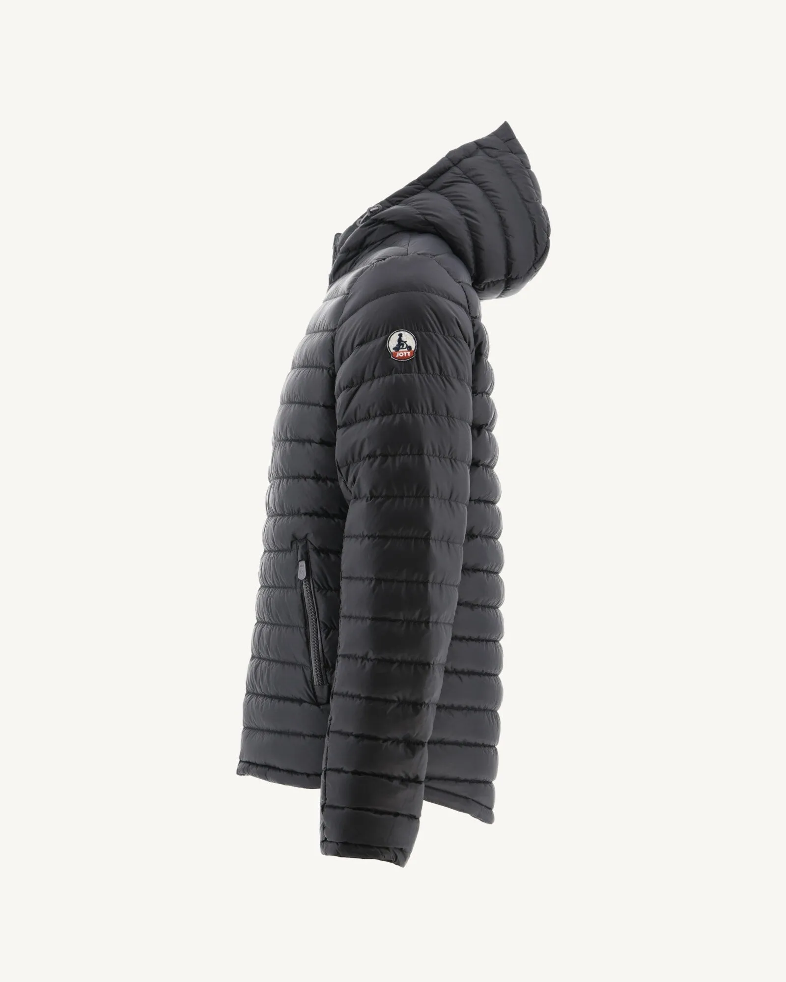 Black Reversible hooded puffer jacket Bergen