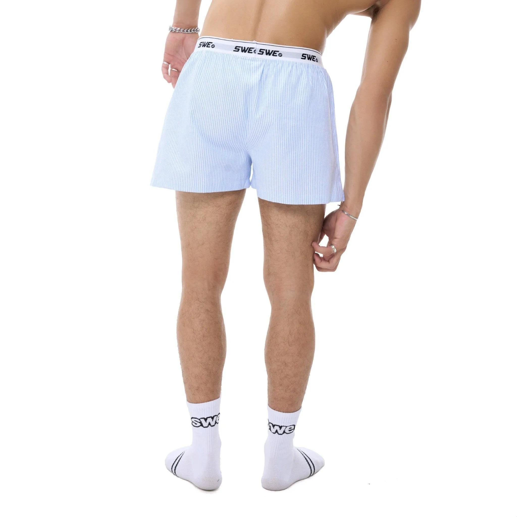 BOXER SHORTS - STRIPED BLUE