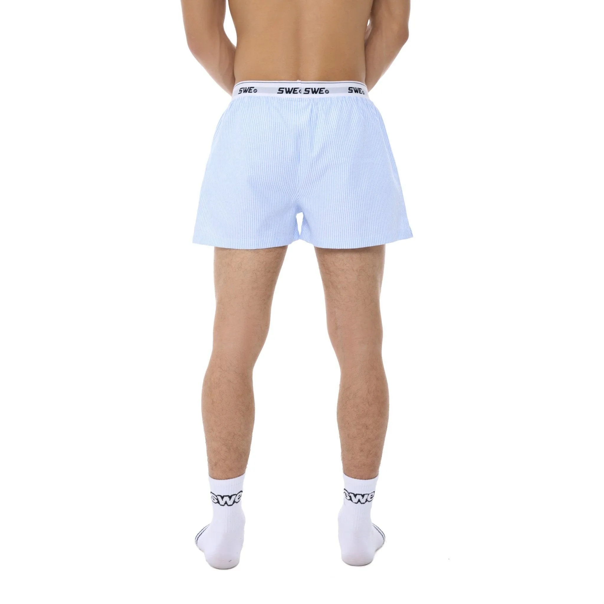 BOXER SHORTS - STRIPED BLUE