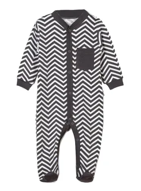 Boys Bodysuit Fox Charcoal