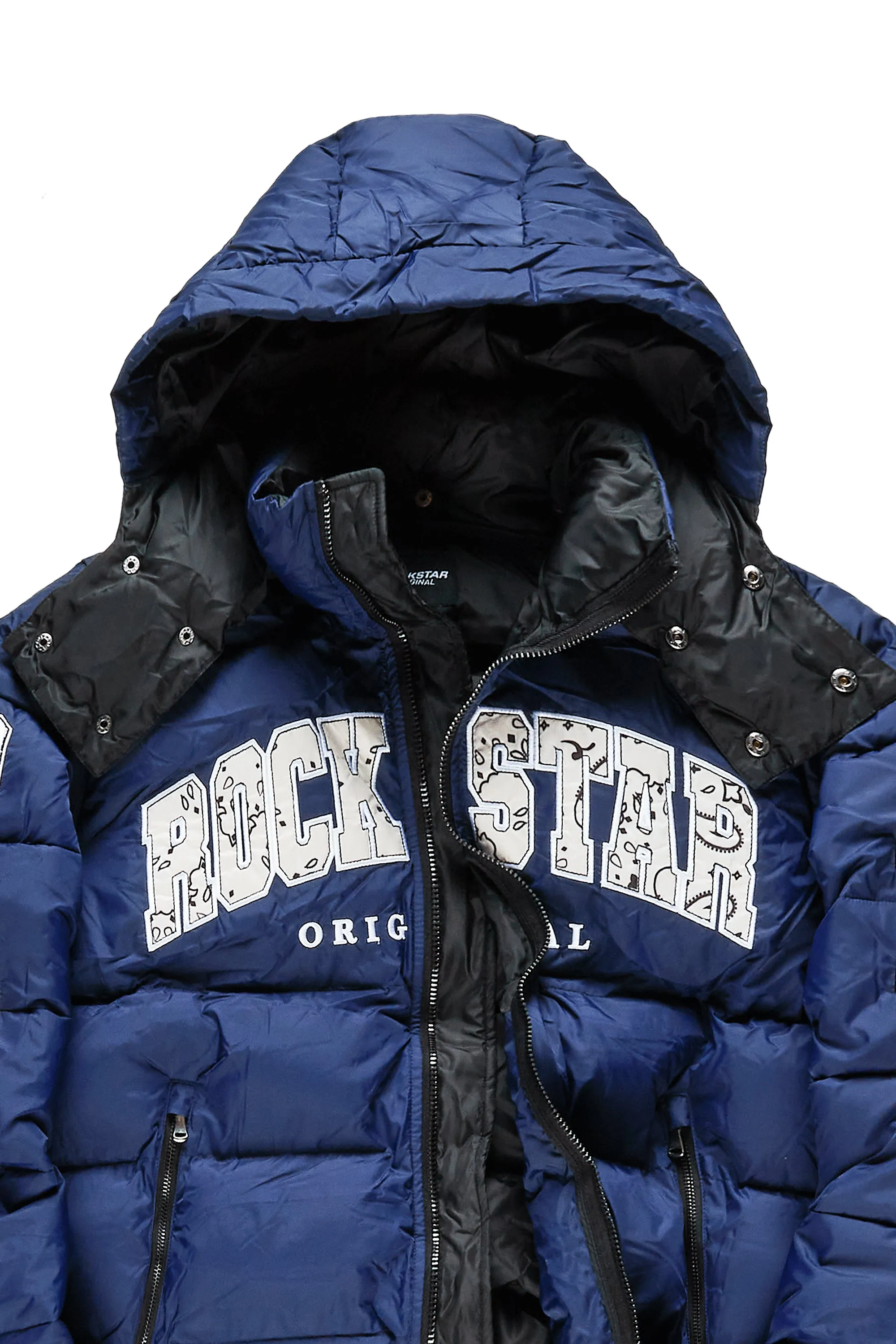 Boys Bronx Navy Heavy Puffer Jacket