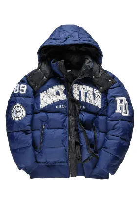 Boys Bronx Navy Heavy Puffer Jacket