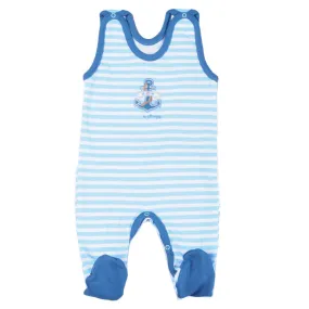 Boys Sleeveless Bodysuit Anchor Footed