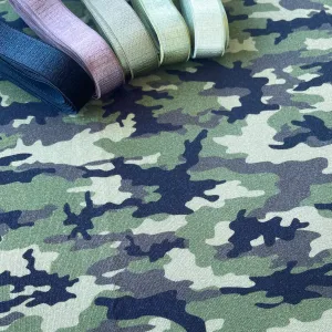 Camo Bamboo Jersey Print Yardage