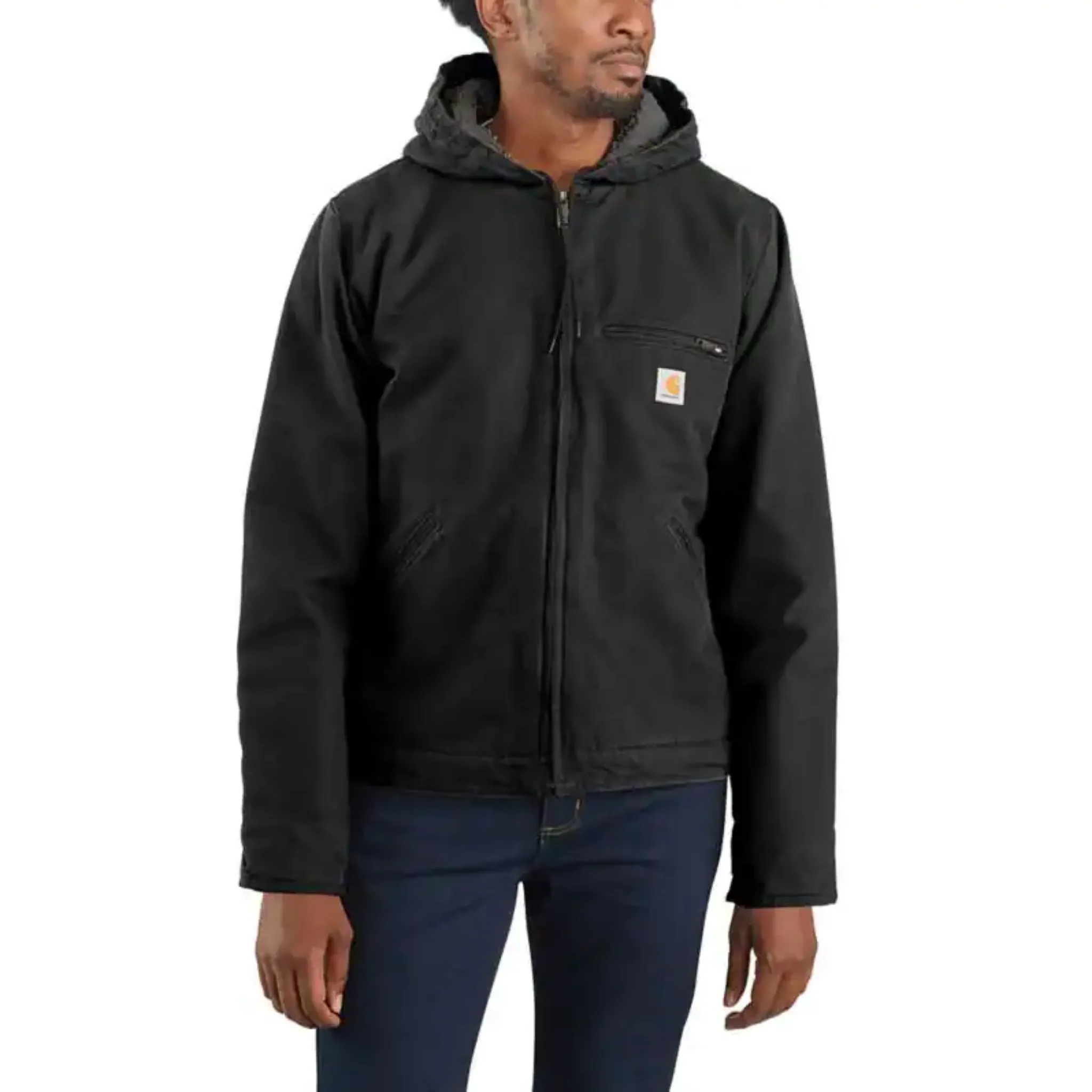 CARHARTT MEN'S WASHED DUCK SHERPA JACKET - 104392