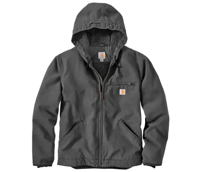 Carhartt Men's - Washed Duck Sherpa Lined Jacket - Gravel Grey