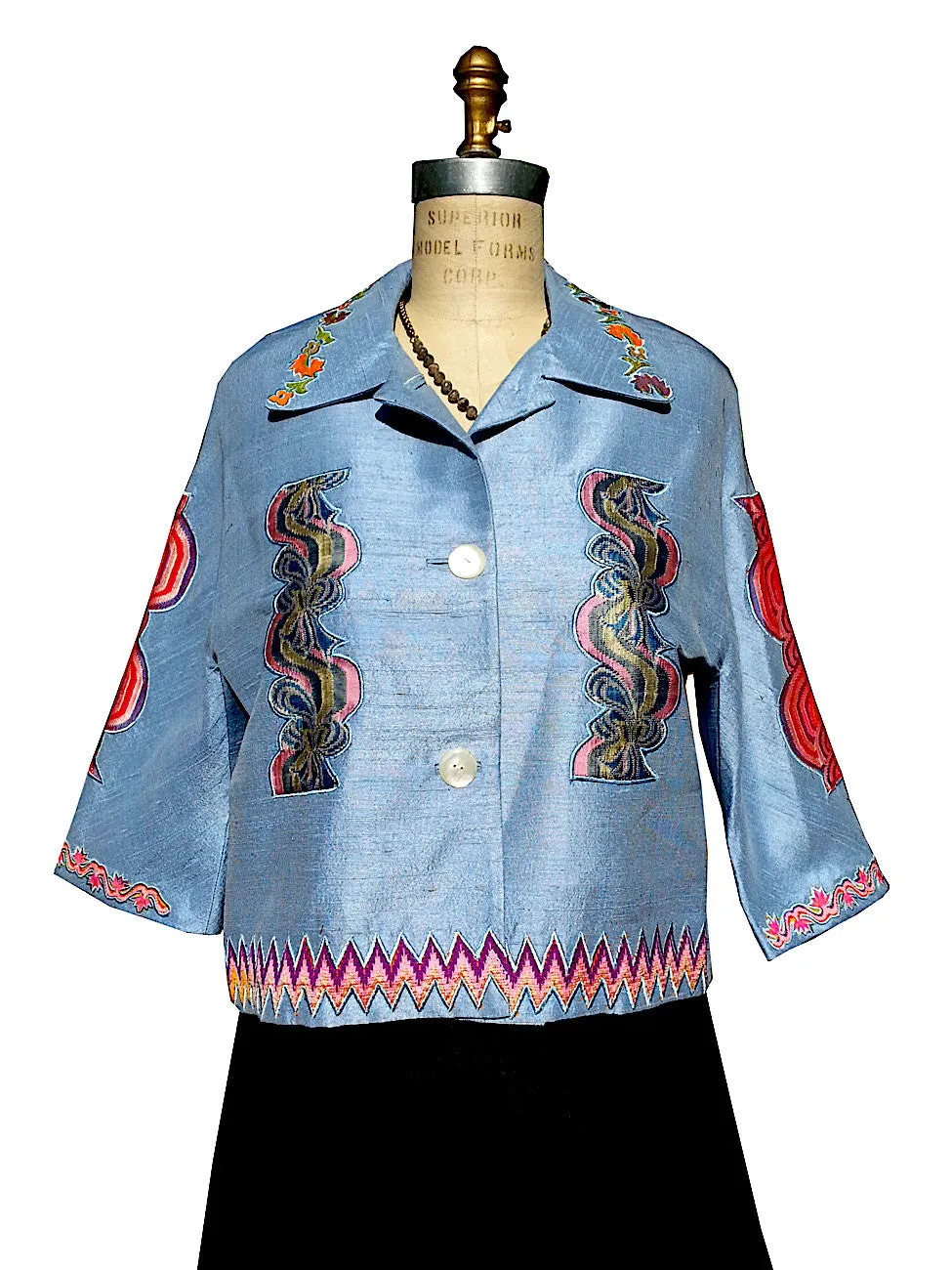 Couture Cut Peace Jacket Baby Blue