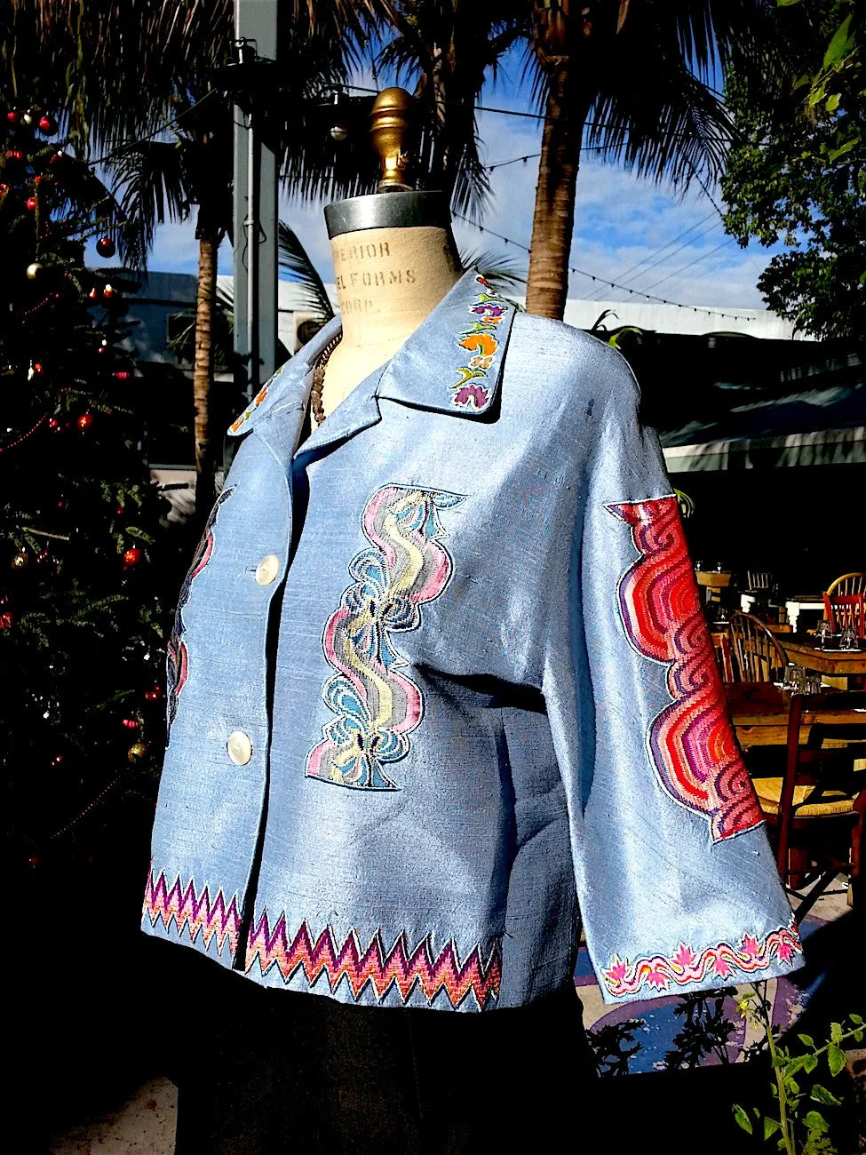 Couture Cut Peace Jacket Baby Blue