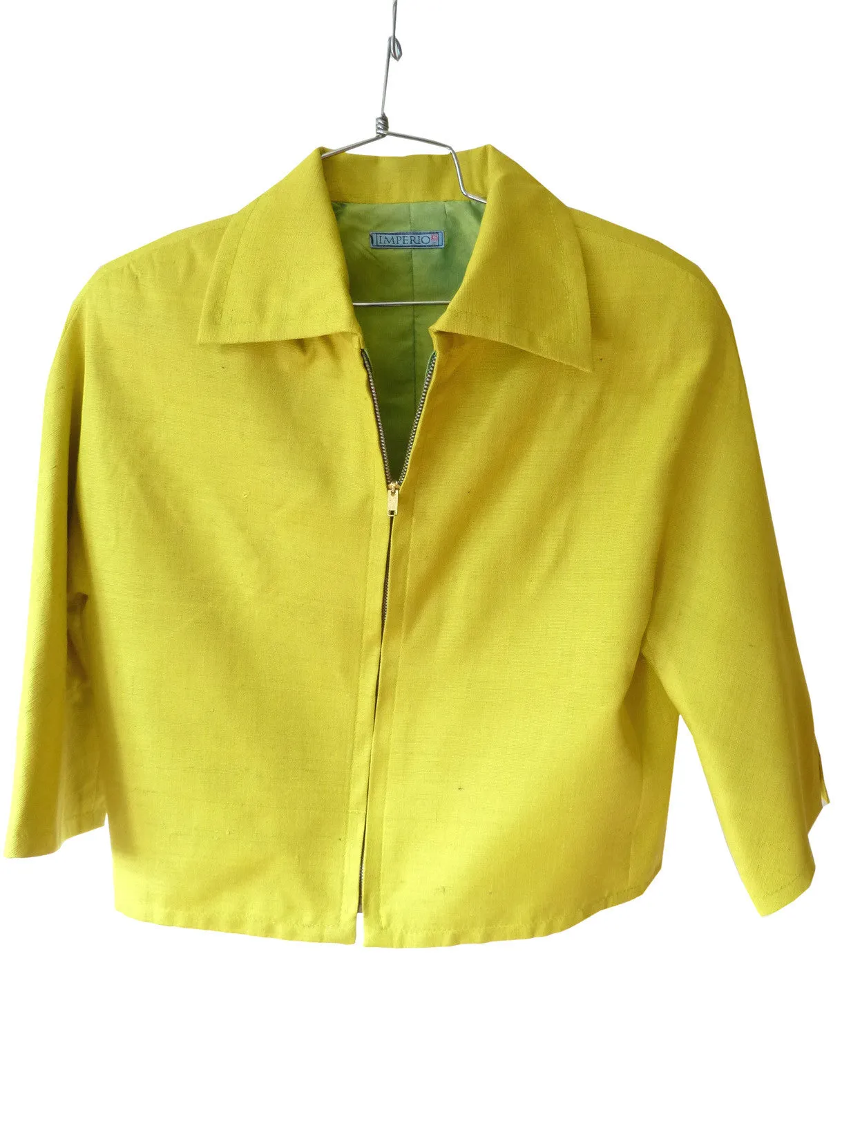 Couture Cut Peace Jacket Citron And Rainbow Swirl