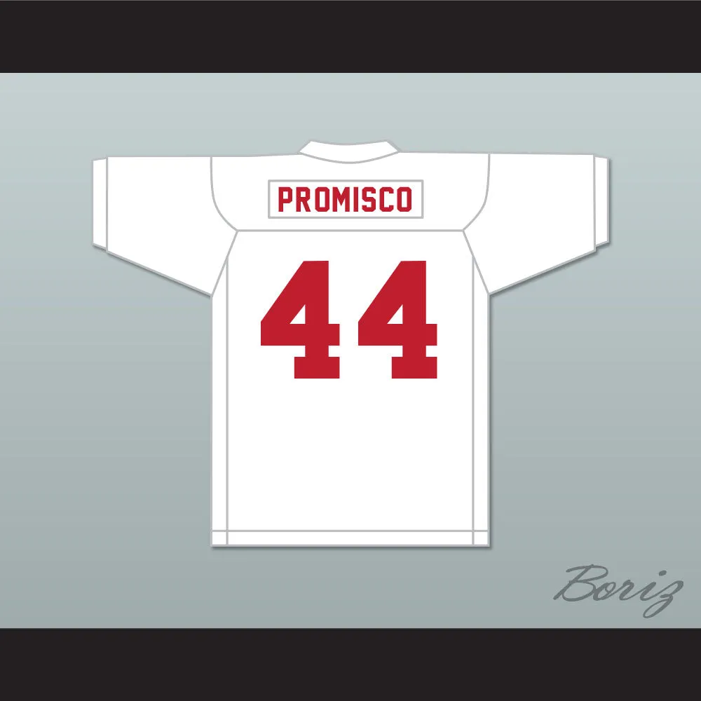 Dave Promisco 44 Mustangs High School White Practice Football Jersey Windrunner 2