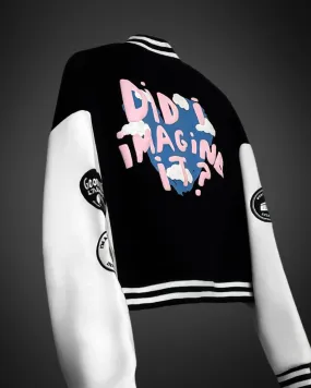 DID I IMAGINE IT? VARSITY JACKET (CROPPED)