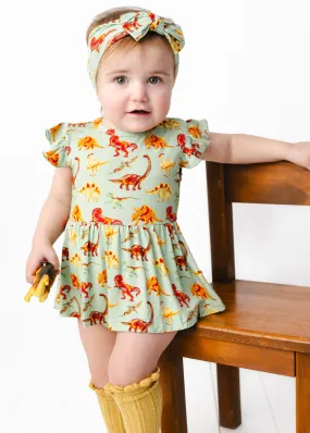 Dinosaurs Flutter Baby Dress