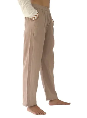 Dusty Rose Unisex Organic Cotton Free Size Trousers