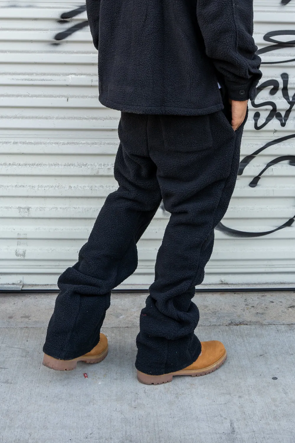 EPTM COMFY FLARE PANTS-BLACK