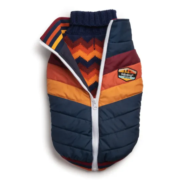 FabDog Chevron Coat Navy