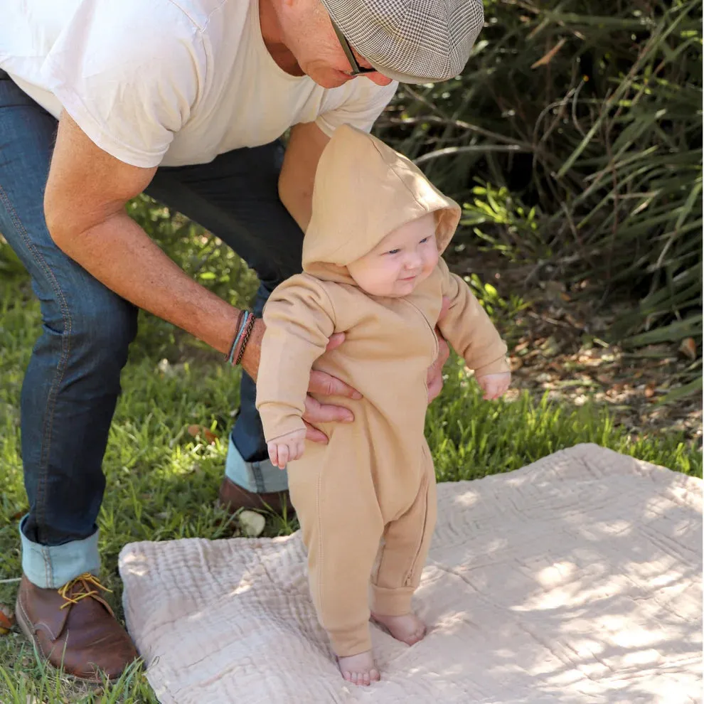 Fibre for Good Undyed Organic Cotton Fleece Romper