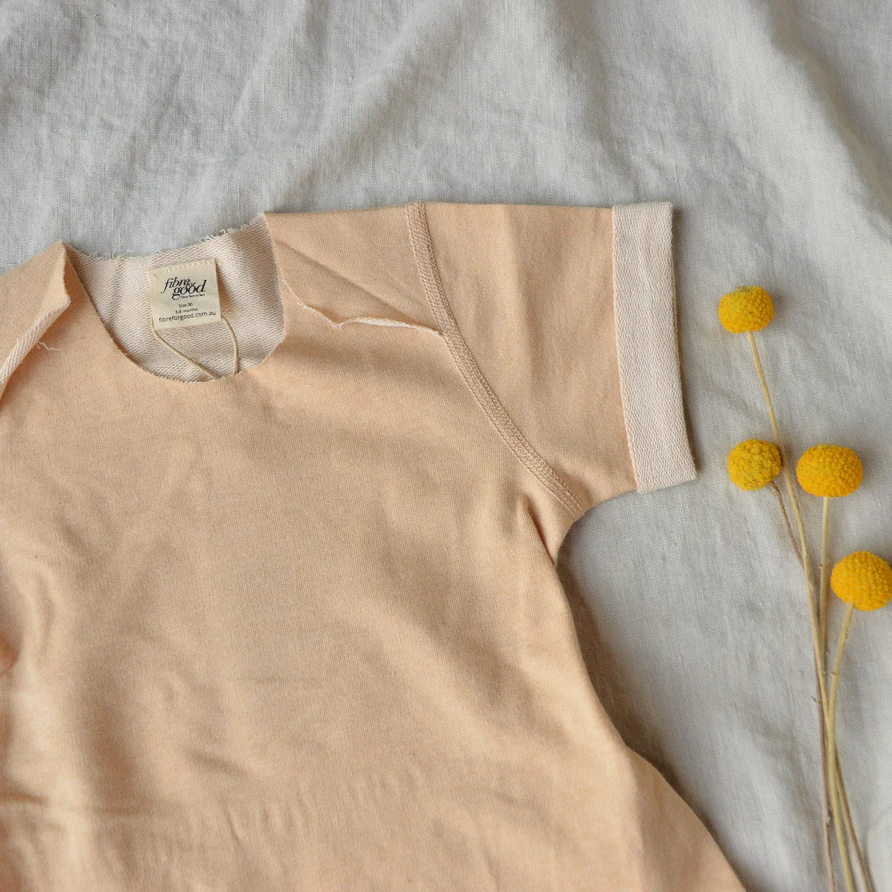 Fine French Terry Romper - Undyed Organic Heirloom Cotton (3-24m)