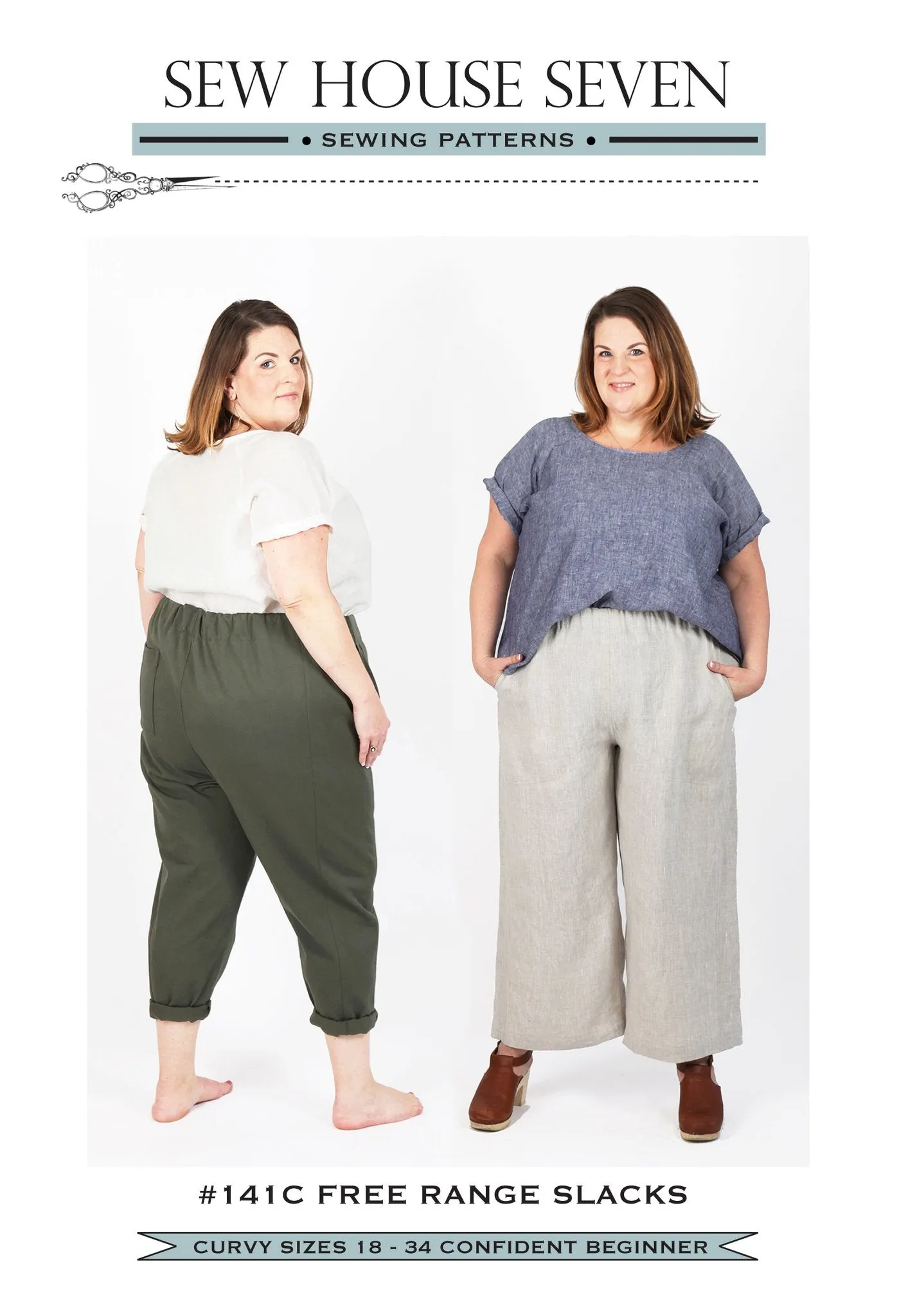 Free Range Slacks Curvy - Sewing Pattern | Sew House 7