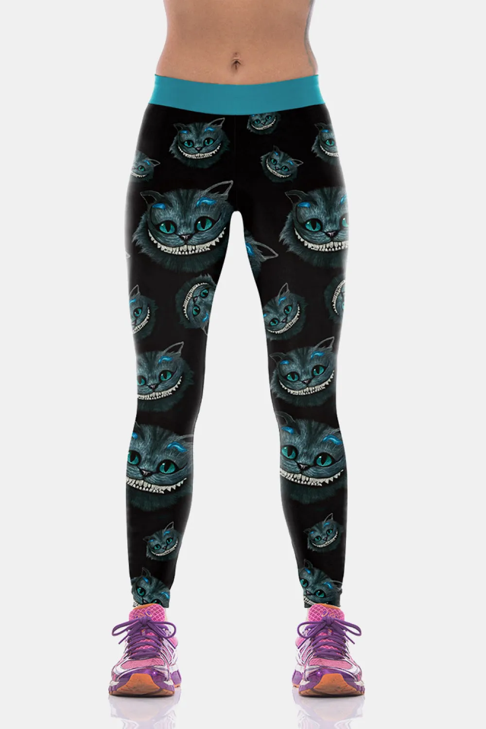 Halloween Printed Elastic Waistband Leggings