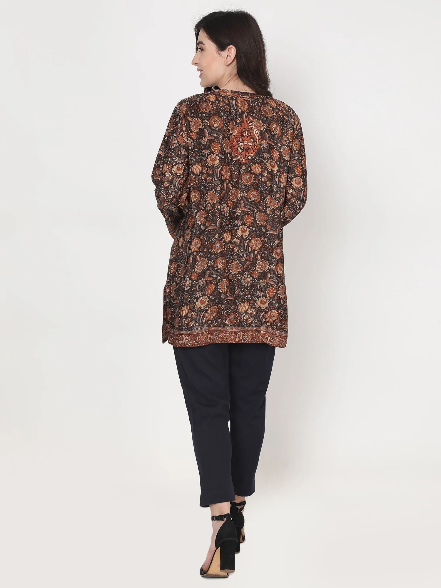 Hand embroidery Chikankari Tunic