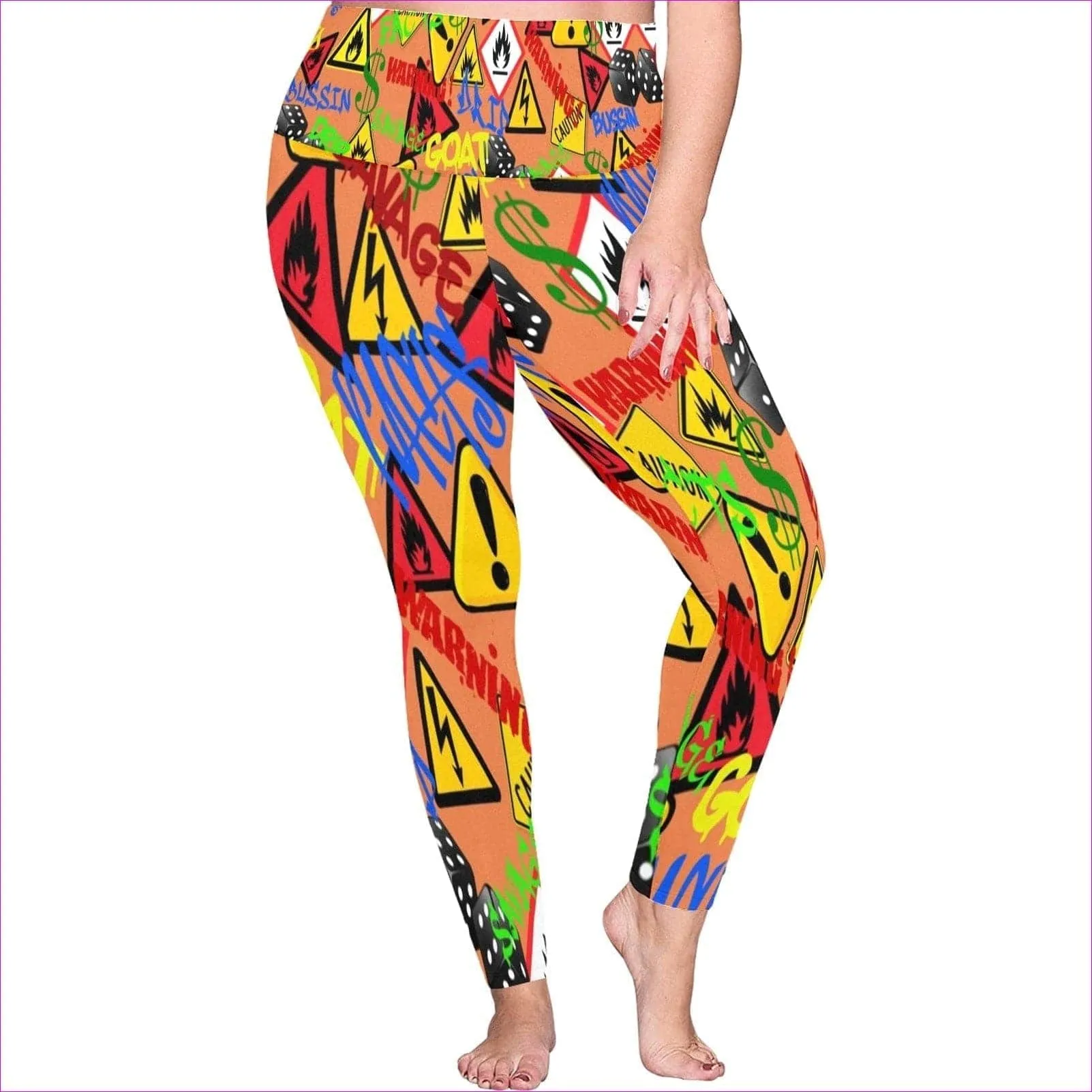 Hazard Womens High Waist Leggings Voluptuous ( ) Plus Size