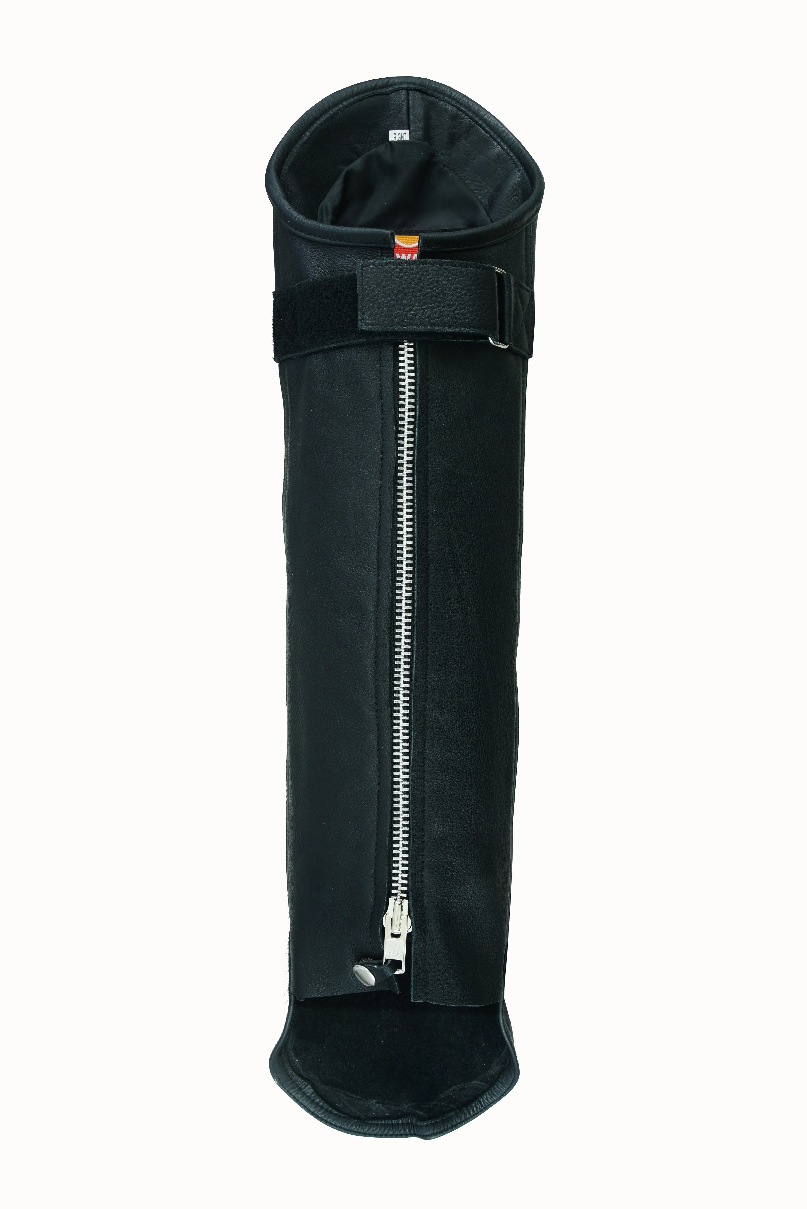 HL12826SPT Black Gaiter chap - Short legging Leather chap