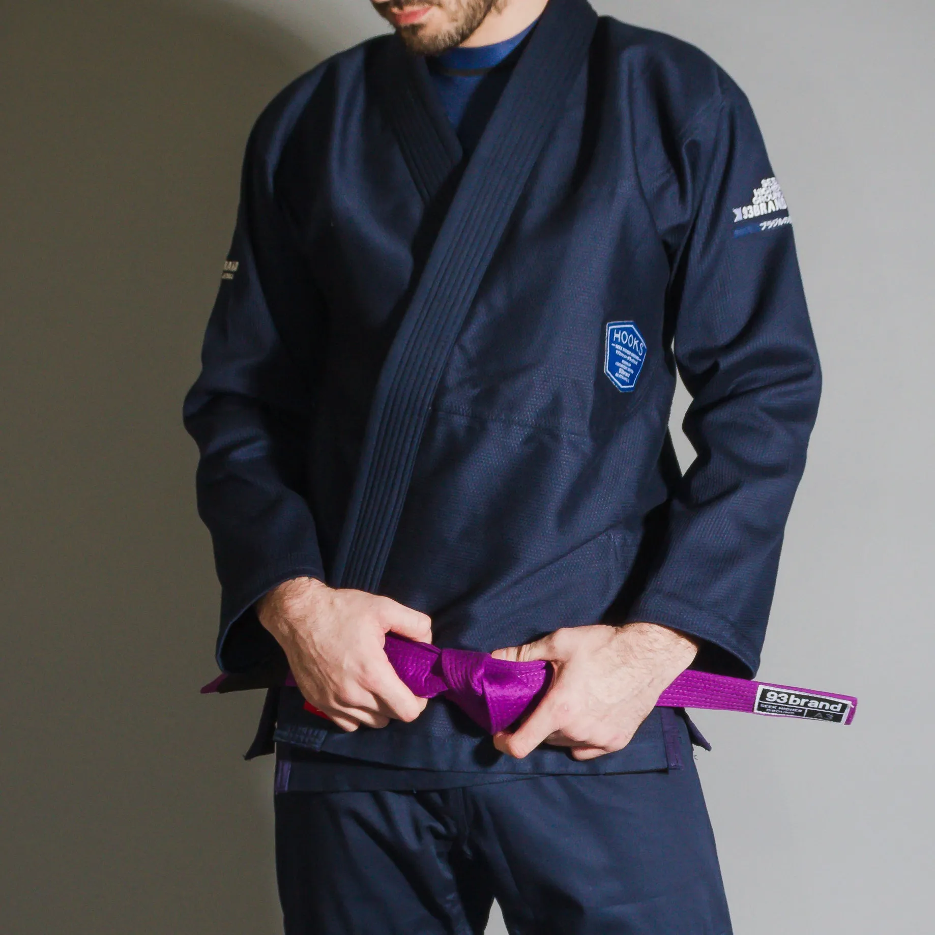 HOOKS V4 Blue Jiu Jitsu Gi - Navy